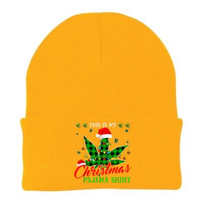 This Is My Christmas Pajama Weed Marijuana Knit Cap Winter Beanie