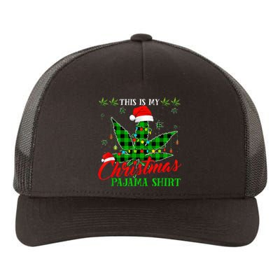 This Is My Christmas Pajama Weed Marijuana Yupoong Adult 5-Panel Trucker Hat