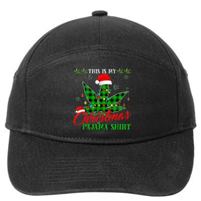 This Is My Christmas Pajama Weed Marijuana 7-Panel Snapback Hat