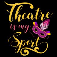 Theatre Is My Sport Musical Gift Funny And Cute Acting Theater Actor Gift Doggie Tank