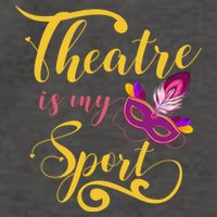 Theatre Is My Sport Musical Gift Funny And Cute Acting Theater Actor Gift Vector Backpack