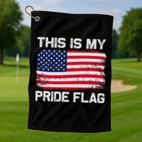 This Is My Pride Flag Golf Towel