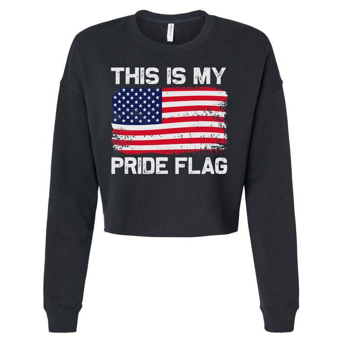 This Is My Pride Flag Cropped Pullover Crew