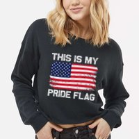This Is My Pride Flag Cropped Pullover Crew