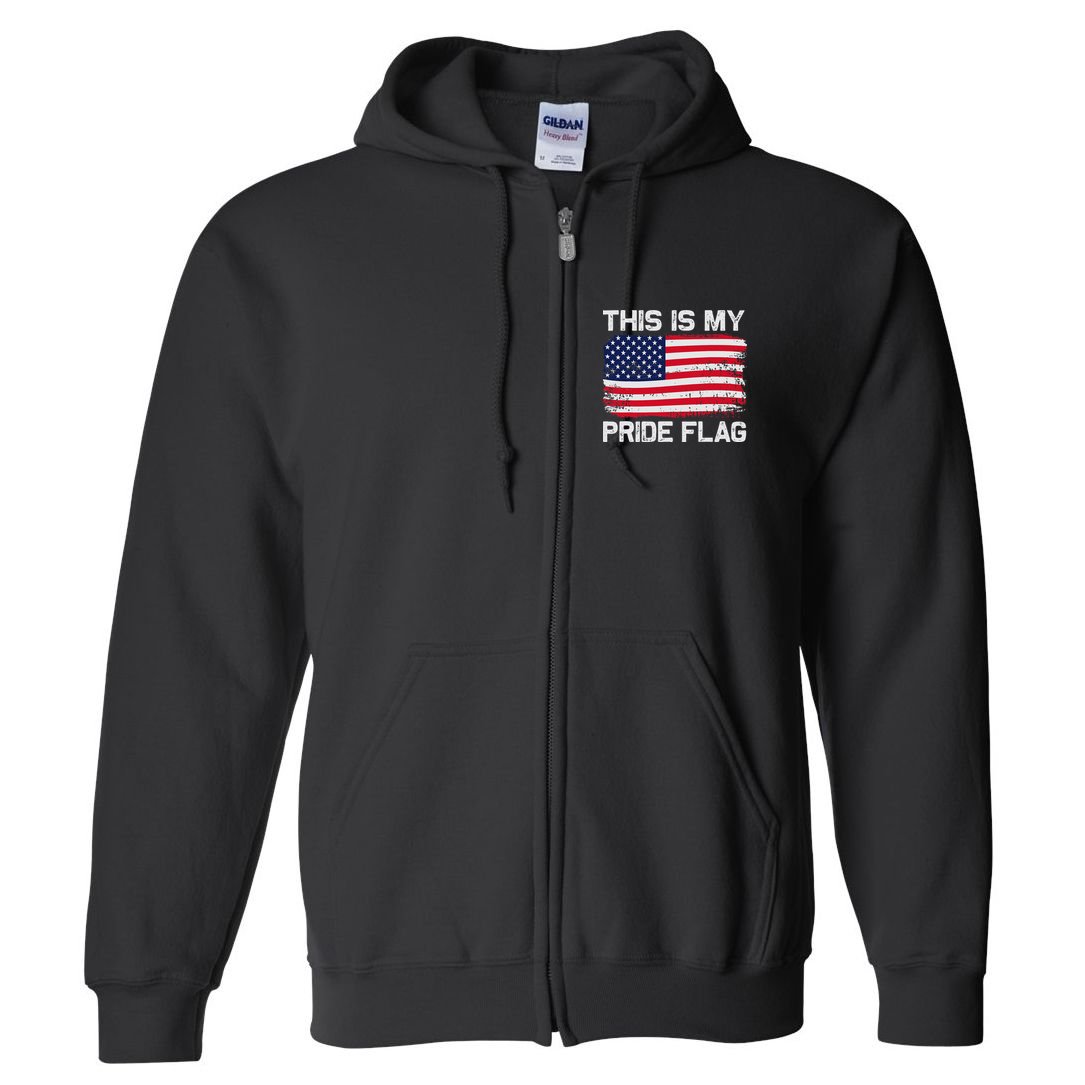 This Is My Pride Flag Full Zip Hoodie