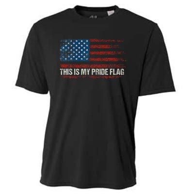 This Is My Pride Flag USA American 4th Of July Vintage Cooling Performance Crew T-Shirt