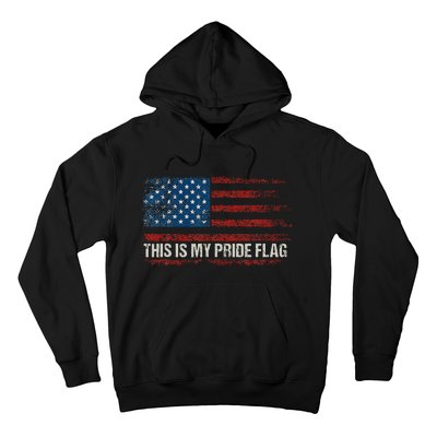 This Is My Pride Flag USA American 4th Of July Vintage Hoodie