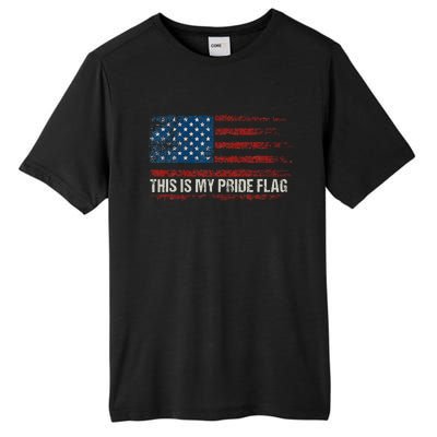 This Is My Pride Flag USA American 4th Of July Vintage Tall Fusion ChromaSoft Performance T-Shirt