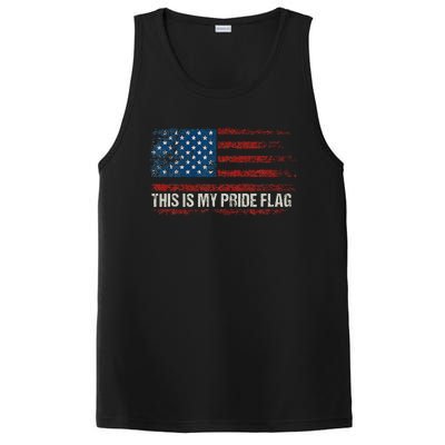 This Is My Pride Flag USA American 4th Of July Vintage PosiCharge Competitor Tank