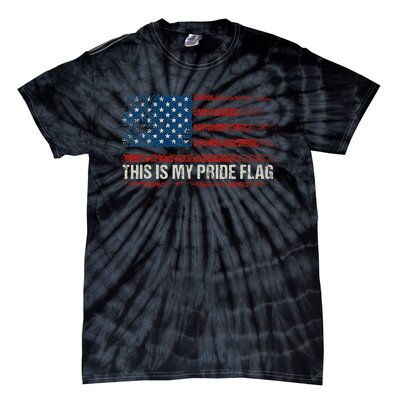 This Is My Pride Flag USA American 4th Of July Vintage Tie-Dye T-Shirt