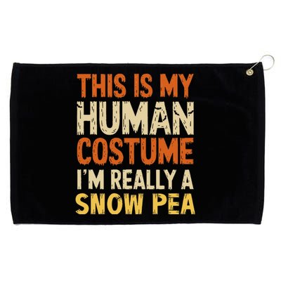 This Is My Human Im Really A Snow Pea Halloween Grommeted Golf Towel