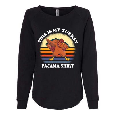 This Is My Turkey Pajama Thanksgiving Gobble Womens California Wash Sweatshirt