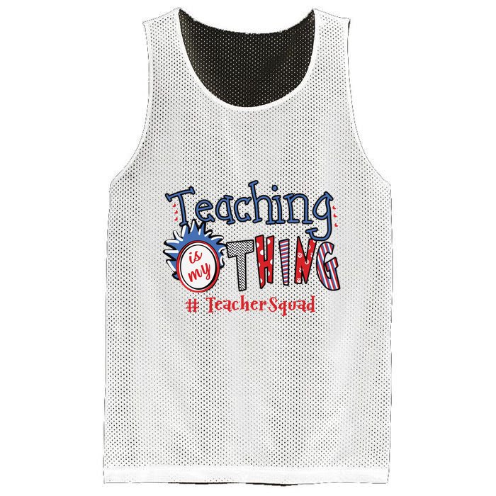 Teaching Is My Thing Teacher Squad Mesh Reversible Basketball Jersey Tank
