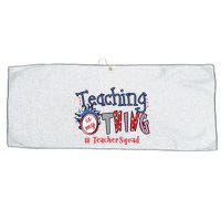 Teaching Is My Thing Teacher Squad Large Microfiber Waffle Golf Towel