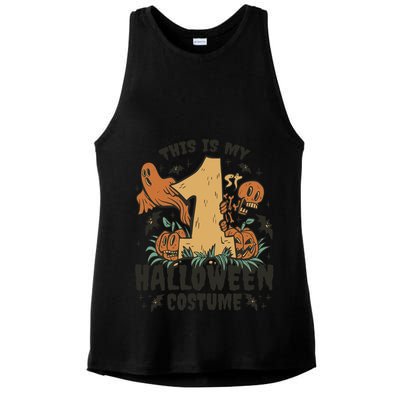 This Is My First Halloween Costume Spooky Ladies PosiCharge Tri-Blend Wicking Tank