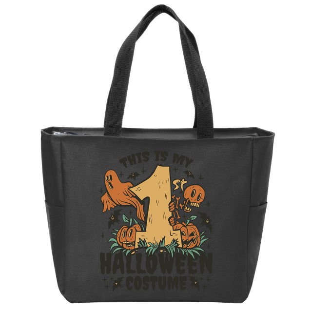 This Is My First Halloween Costume Spooky Zip Tote Bag