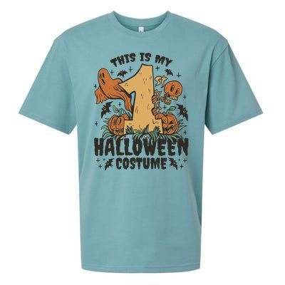 This Is My First Halloween Costume Spooky Sueded Cloud Jersey T-Shirt