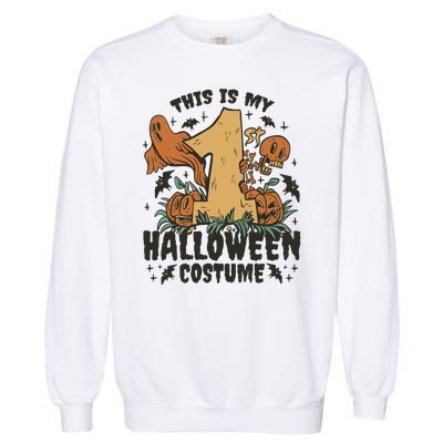 This Is My First Halloween Costume Spooky Garment-Dyed Sweatshirt