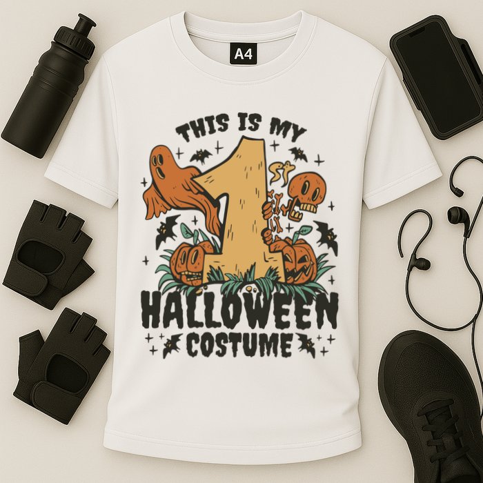 This Is My First Halloween Costume Spooky Cooling Performance Crew T-Shirt