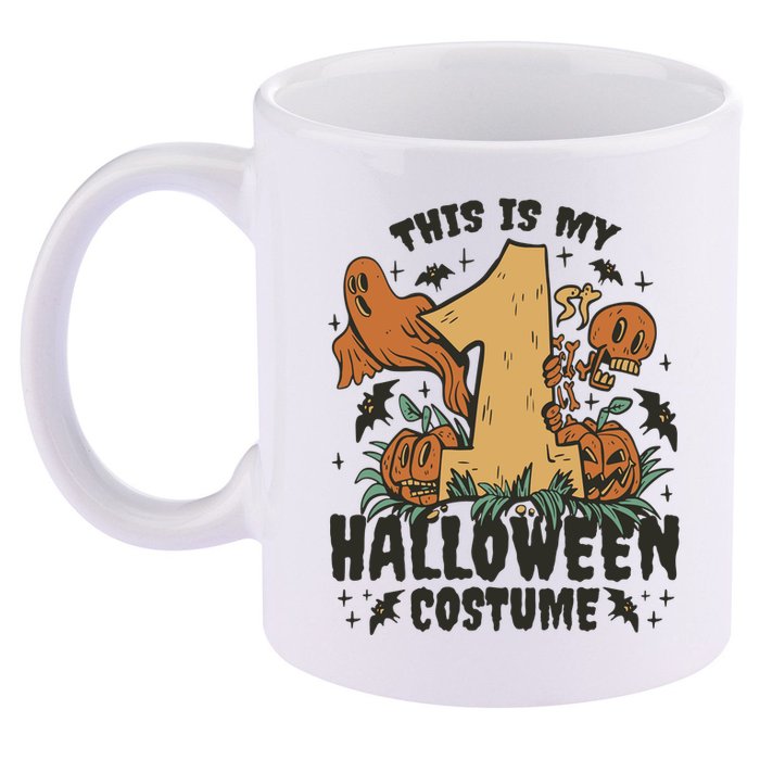 This Is My First Halloween Costume Spooky 11oz C Handle Ceramic Mug