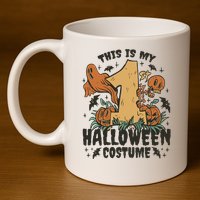 This Is My First Halloween Costume Spooky 11oz C Handle Ceramic Mug