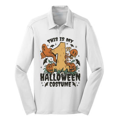 This Is My First Halloween Costume Spooky Silk Touch Performance Long Sleeve Polo