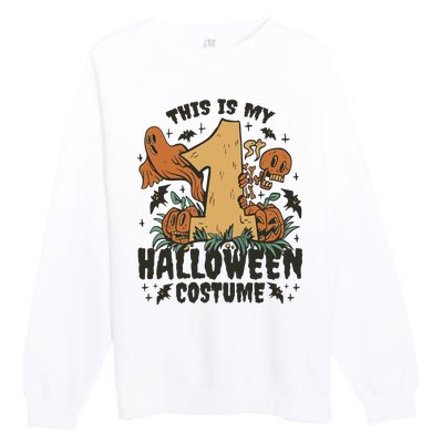 This Is My First Halloween Costume Spooky Premium Crewneck Sweatshirt