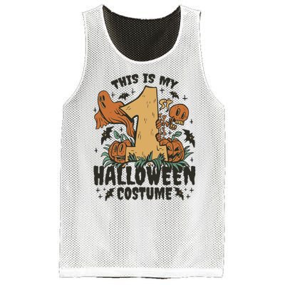 This Is My First Halloween Costume Spooky Mesh Reversible Basketball Jersey Tank