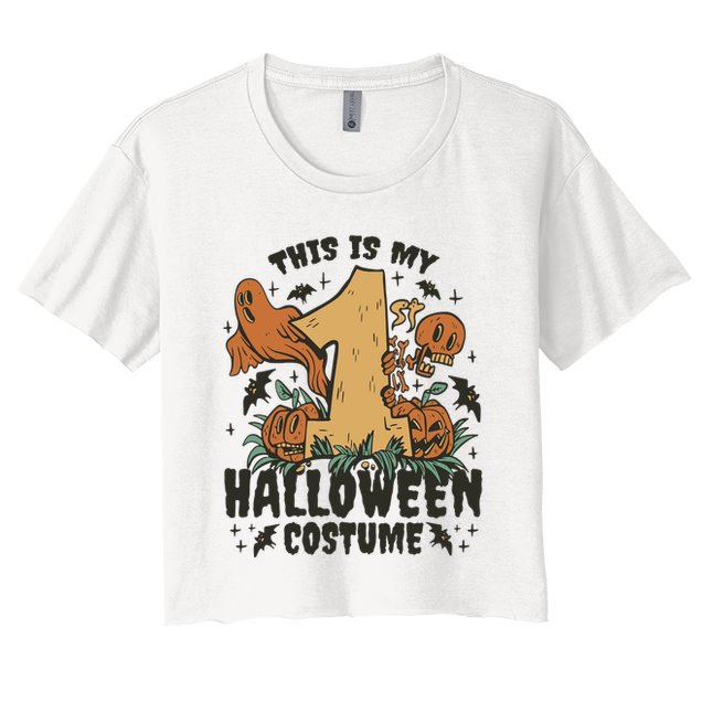 This Is My First Halloween Costume Spooky Crop Top