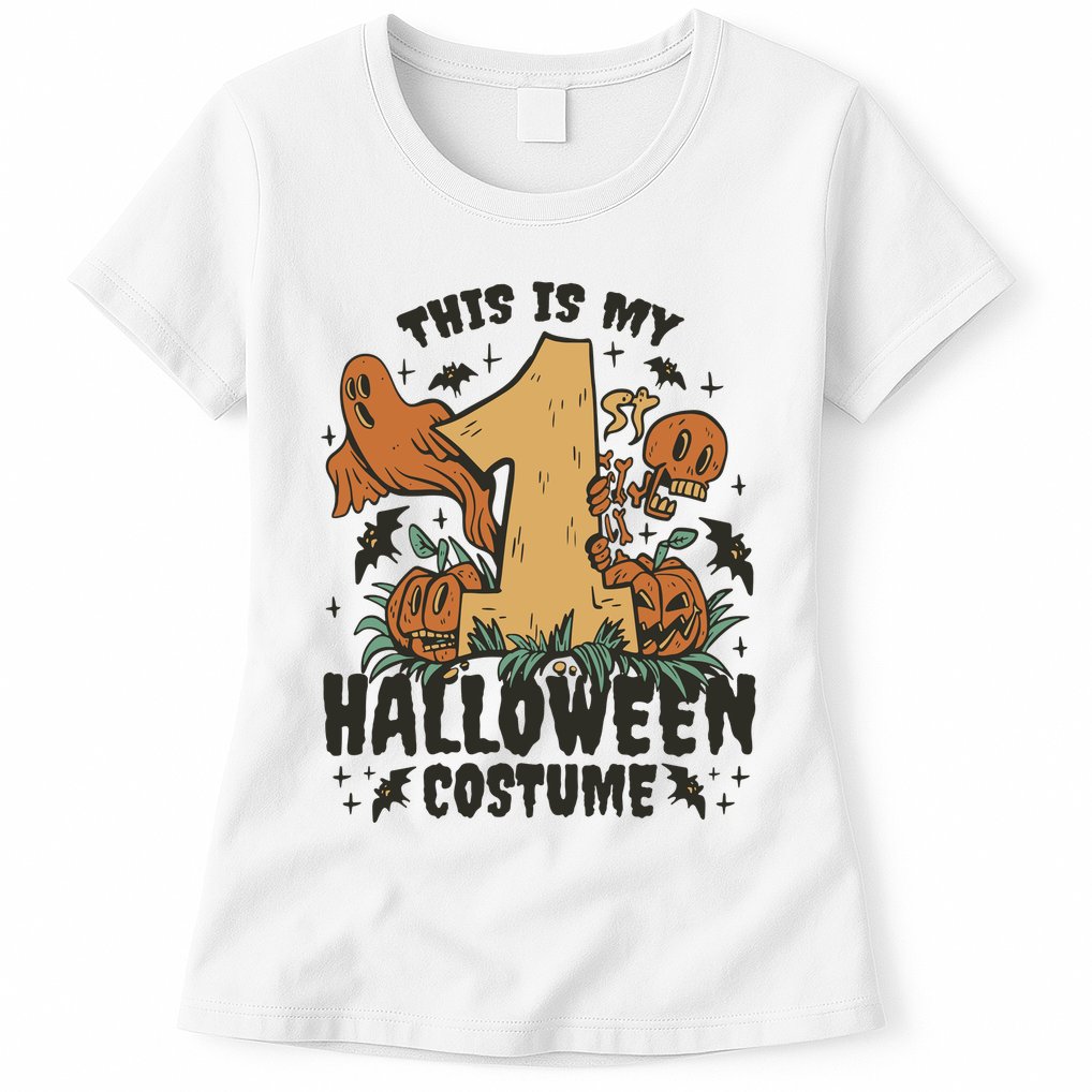 This Is My First Halloween Costume Spooky Womens T-Shirt