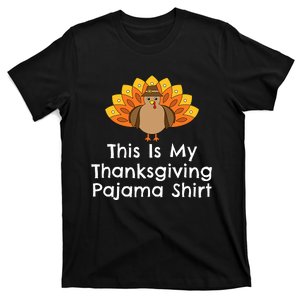 This Is My Thanksgiving Pajama Turkey Day T-Shirt