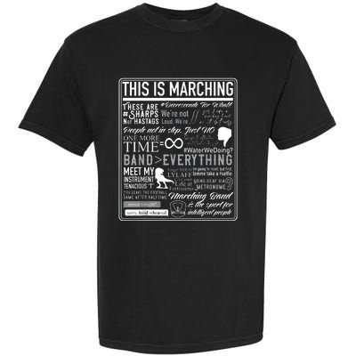 This Is Marching Band Funny Marching Band Sayings Memes Garment-Dyed Heavyweight T-Shirt