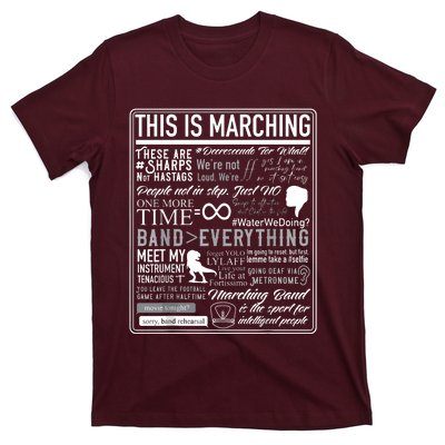 This Is Marching Band Funny Marching Band Sayings Memes T-Shirt