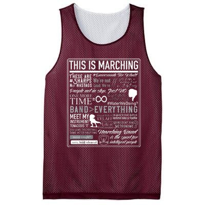 This Is Marching Band Funny Marching Band Sayings Memes Mesh Reversible Basketball Jersey Tank