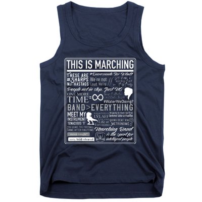 This Is Marching Band Funny Marching Band Sayings Memes Tank Top