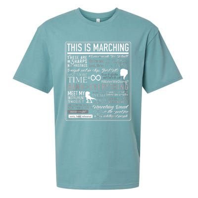 This Is Marching Band Funny Marching Band Sayings Memes Sueded Cloud Jersey T-Shirt