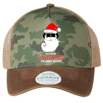 This Is My Christmas Pajama Funny Gamer Video Game Santa Legacy Tie Dye Trucker Hat