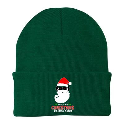 This Is My Christmas Pajama Funny Gamer Video Game Santa Knit Cap Winter Beanie