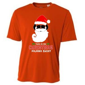 This Is My Christmas Pajama Funny Gamer Video Game Santa Cooling Performance Crew T-Shirt