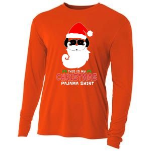 This Is My Christmas Pajama Funny Gamer Video Game Santa Cooling Performance Long Sleeve Crew