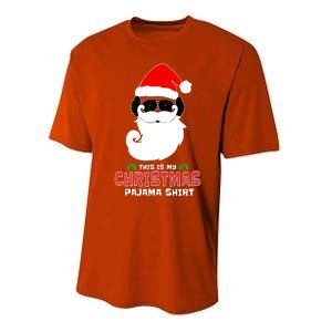 This Is My Christmas Pajama Funny Gamer Video Game Santa Performance Sprint T-Shirt