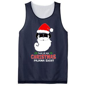 This Is My Christmas Pajama Funny Gamer Video Game Santa Mesh Reversible Basketball Jersey Tank