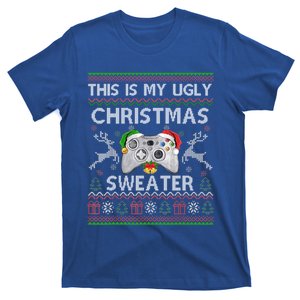 This Is My Christmas Ugly Sweater Santa Gamer Video Game Meaningful Gift T-Shirt