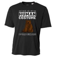 This Is My Human Costume IM Really A Grizzly Bear Cooling Performance Crew T-Shirt