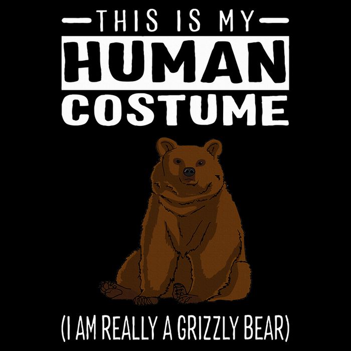 This Is My Human Costume IM Really A Grizzly Bear Cooling Performance Crew T-Shirt