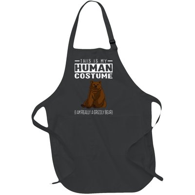 This Is My Human Costume IM Really A Grizzly Bear Full-Length Apron With Pockets