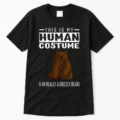 This Is My Human Costume IM Really A Grizzly Bear Tall T-Shirt