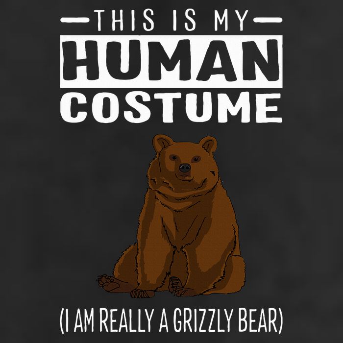 This Is My Human Costume IM Really A Grizzly Bear Adult Drive Performance Visor