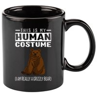 This Is My Human Costume IM Really A Grizzly Bear 11oz C Handle Ceramic Mug