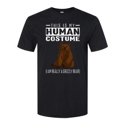 This Is My Human Costume IM Really A Grizzly Bear Softstyle CVC T-Shirt